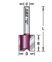 Amana Tool MD160 AGE 硬质合金开槽钻头 1/2 英寸直径 1/4 英寸柄径