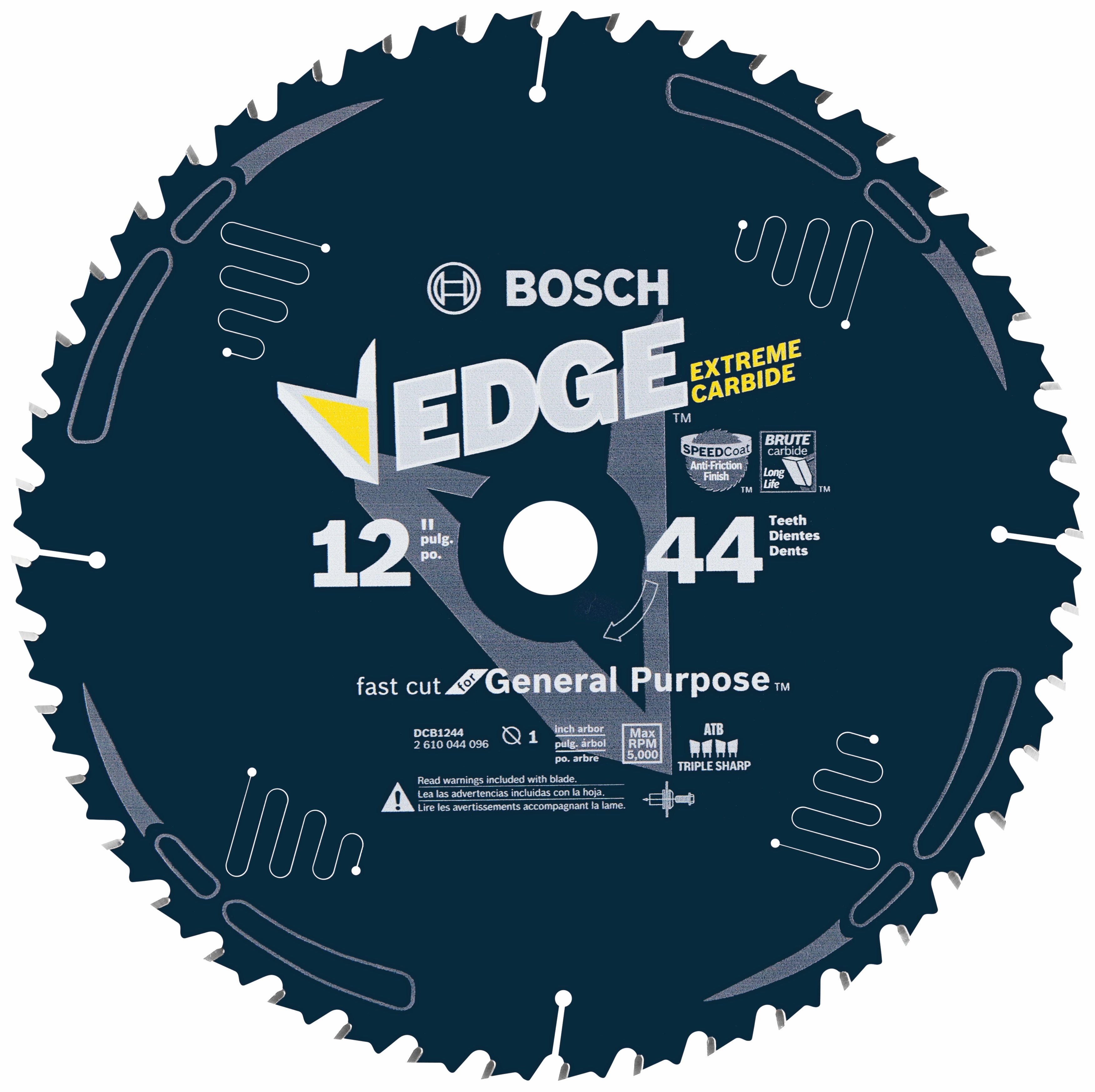 Bosch 12 英寸 44 齿通用木工圆锯片 GP Wood DCB1244