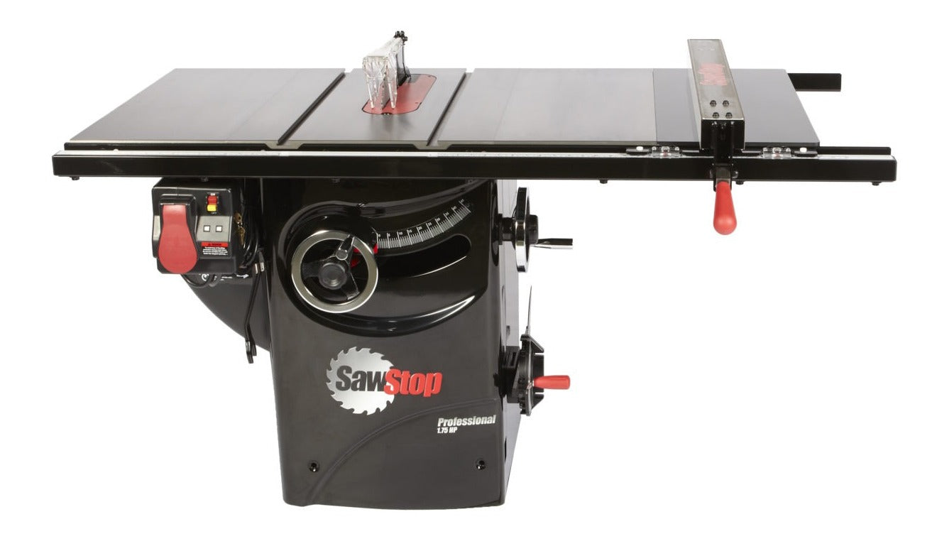 SawStop PCS175-PFA30 专业台锯 1.75HP 110V 配 30 英寸围栏组件