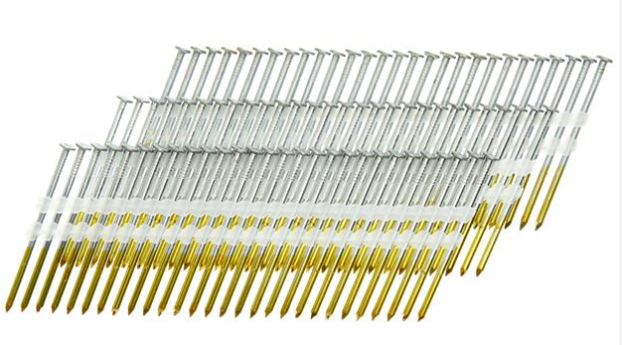 Senco KD28APBSN 20 度斜排全圆头光滑杆塑料串接钉 .131 x 3-1/4 英寸