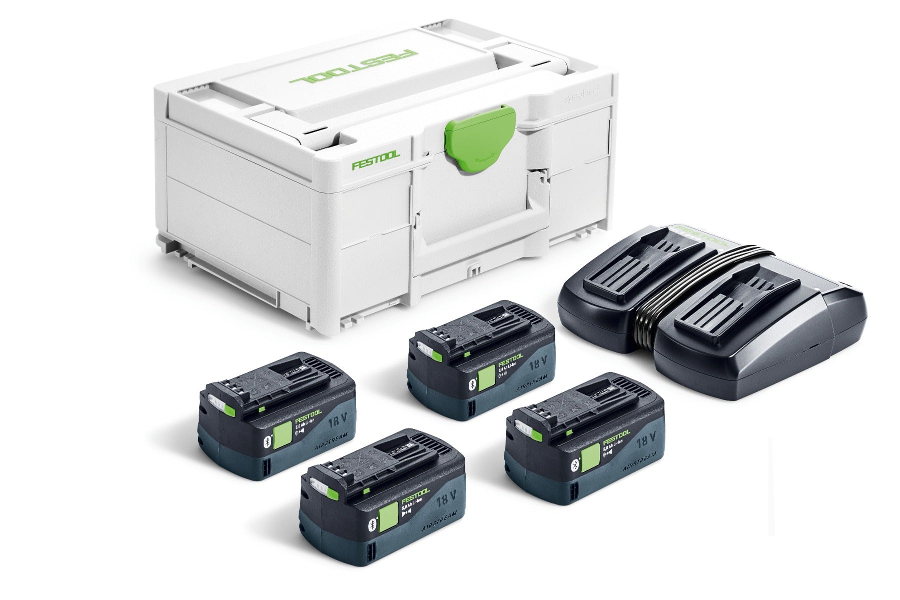 Festool 4x5.0Ah 电池组 SYS 18V 4x5.0/TCL6DUO US 578201