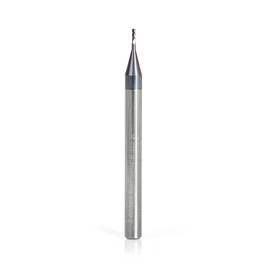 Amana Tool 51722 0.025 英寸 4 刃方形微型 AlTiN 涂层立铣刀