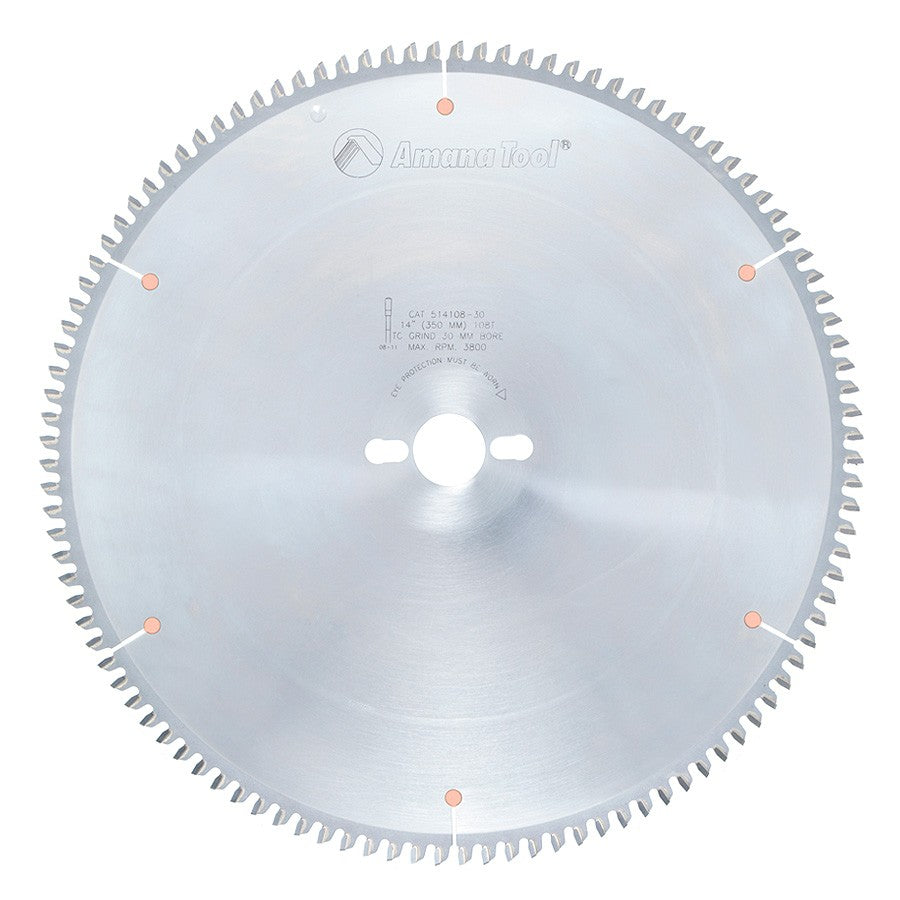 Amana Tool 514108-30 14英寸108齿非铁金属切割锯片
