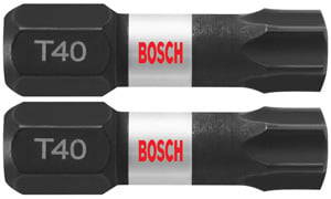 Bosch RBITT40102 2 件装 Impact Tough 1 英寸 Torx #40 插入批头