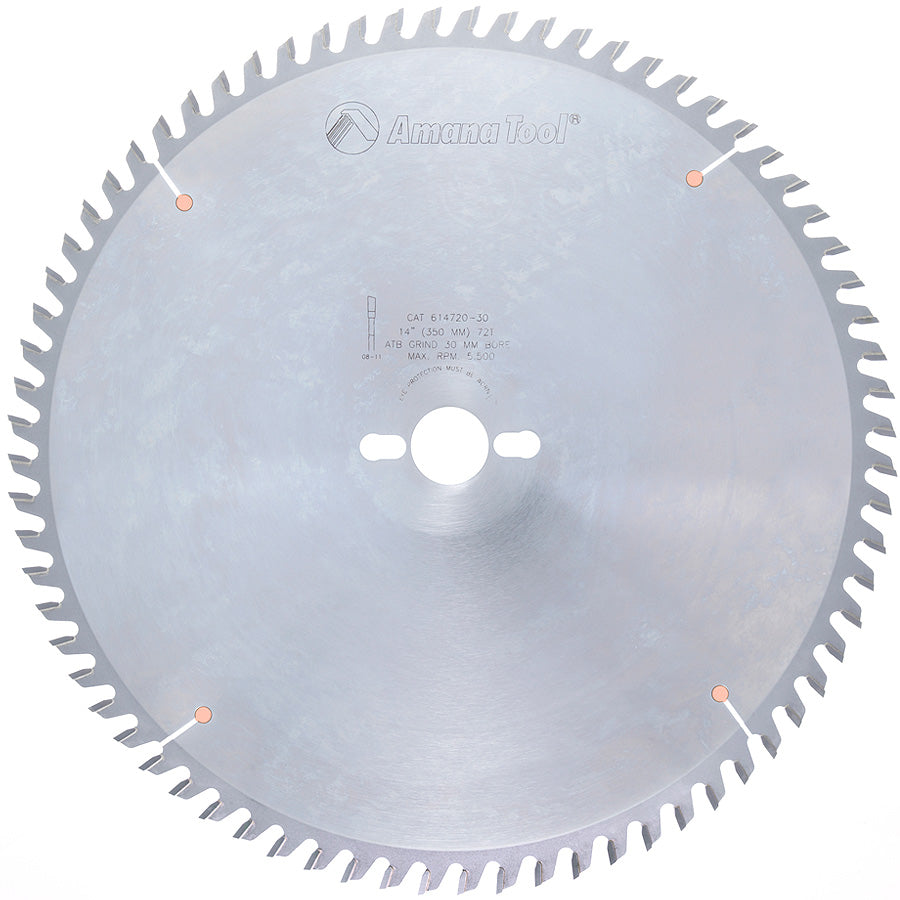 Amana Tool 614720-30 14 英寸 72 齿 ATB 切断锯片 30mm 孔径