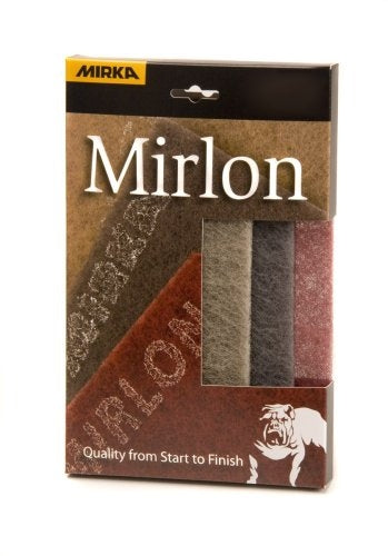 Mirka Mirlon Total 4-1/2 x 9 in. 混合研磨垫 (红/灰/金) 3 片装 18-118-APRP