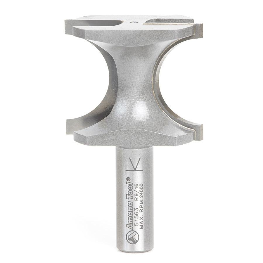 Amana Tool 51563 牛鼻圆角铣刀 9/16 半径 1/2 柄径