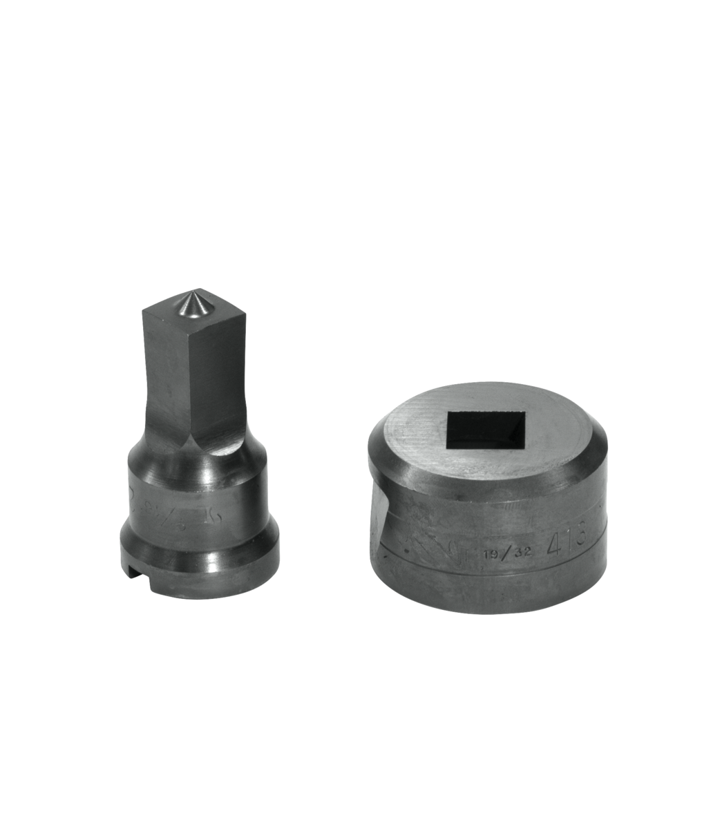 Edwards Ironworkers PDSQ9/16 9/16 英寸方形冲孔与模具组(带键槽)
