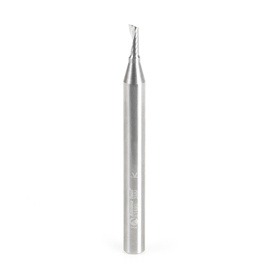 Amana Tool 51490 3mm 单刃螺旋铝用铣刀