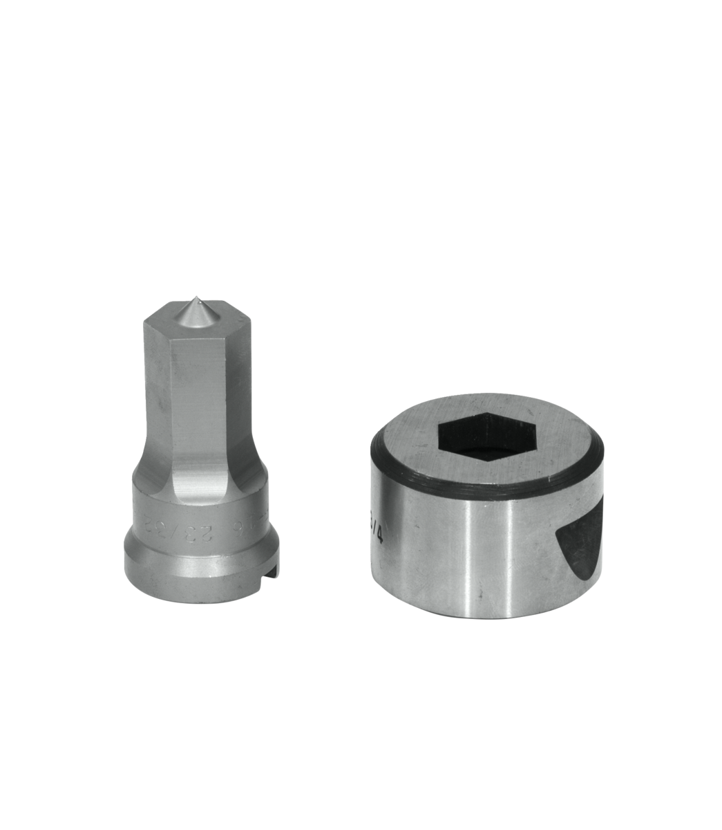 Edwards Ironworkers PDH23/32 23/32 英寸六角冲头与模具组（带键槽）