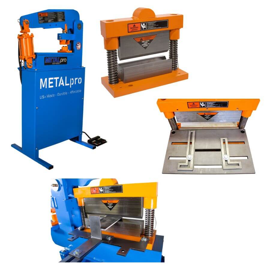 MetalPro MP4000 40 吨多功能冲剪机套装（含 8 英寸折弯套件）