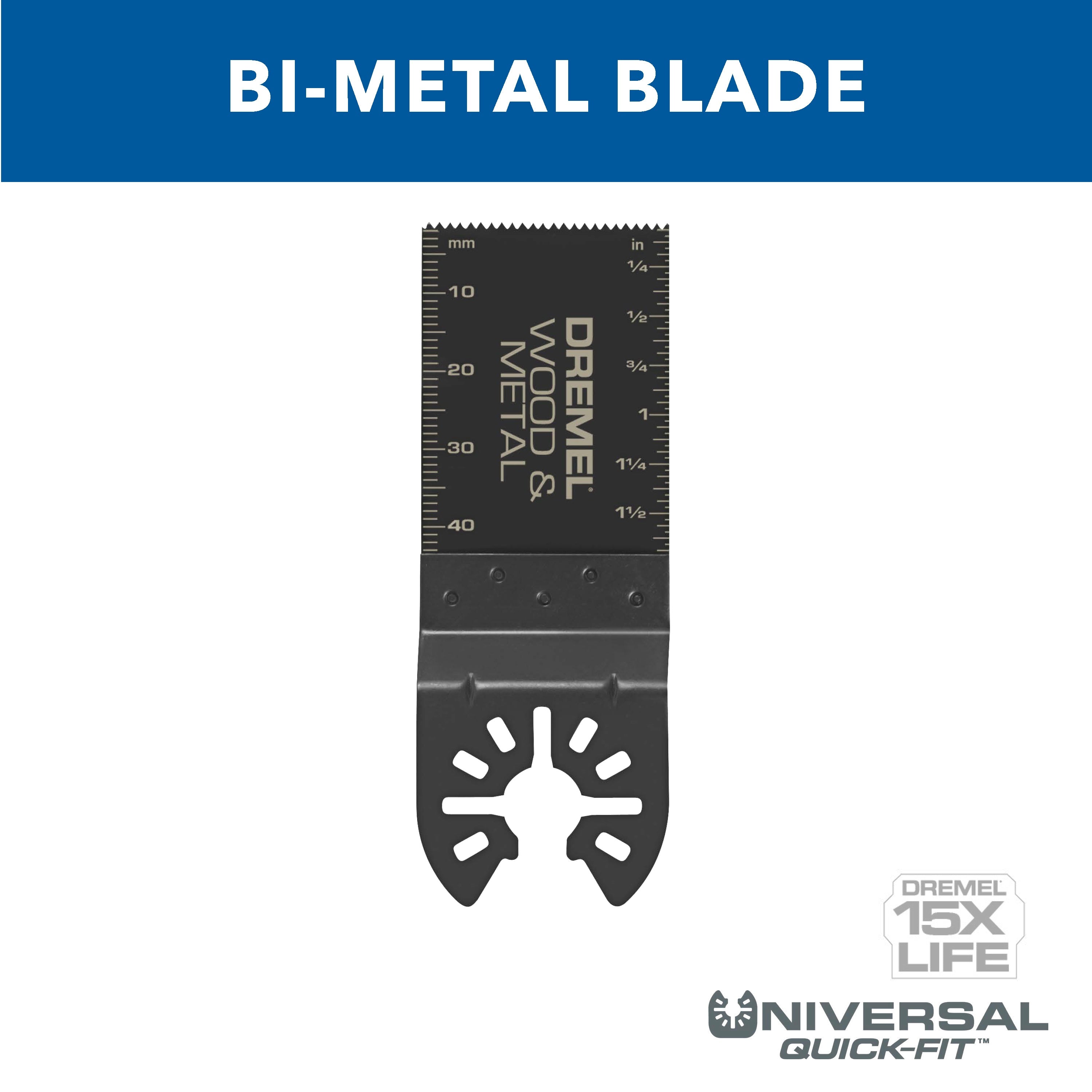Dremel MM482 1-1/4 英寸木材与金属齐平切割振荡锯片