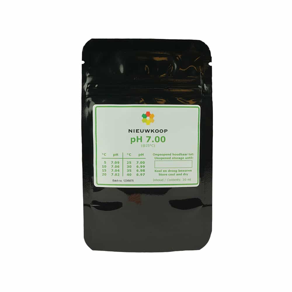 Nieuwkoop PH6200/PH6205 pH7.00 校准液 20ml 自立袋装