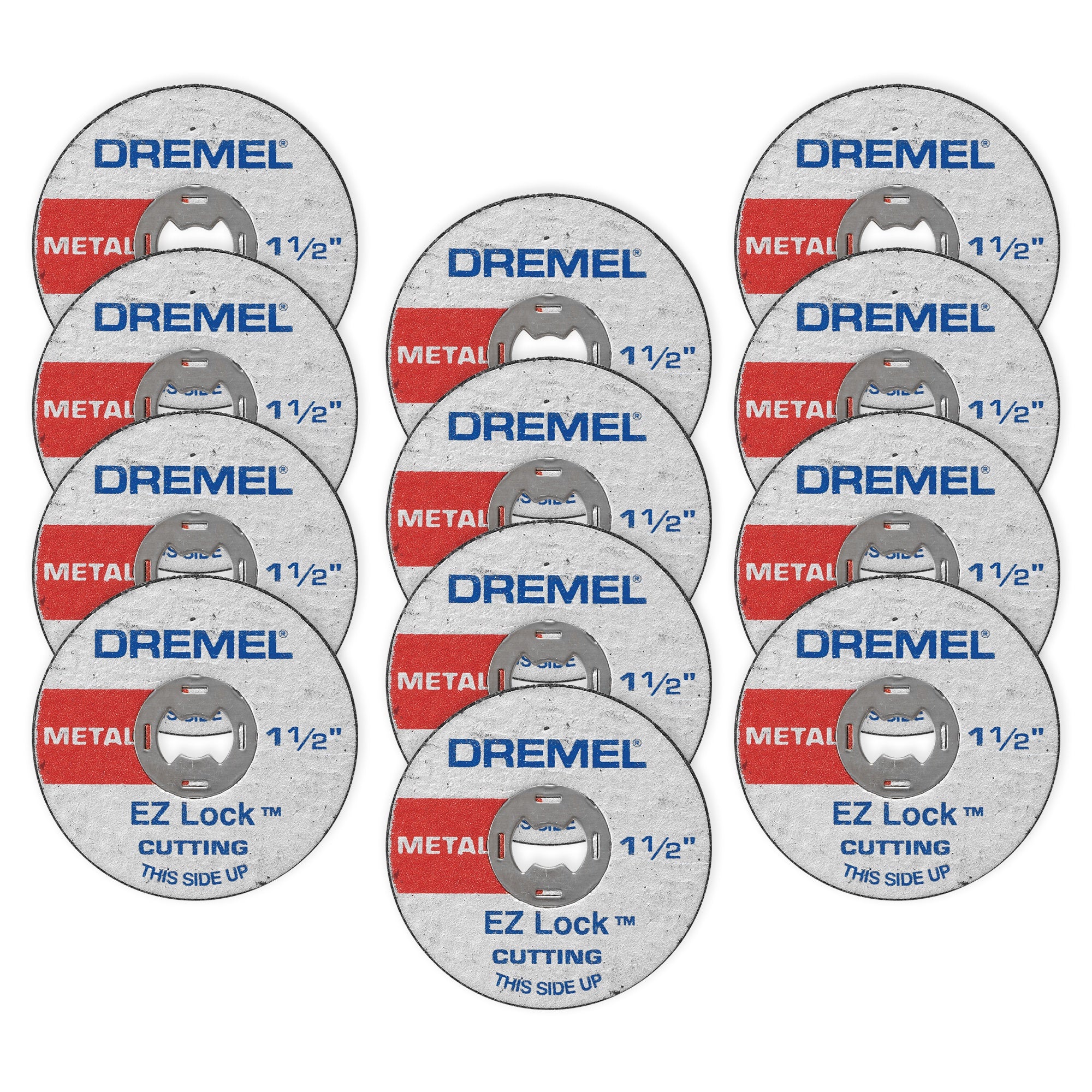 Dremel EZ456B-01 1-1/2 英寸 EZ Lock 切割轮 12 件套