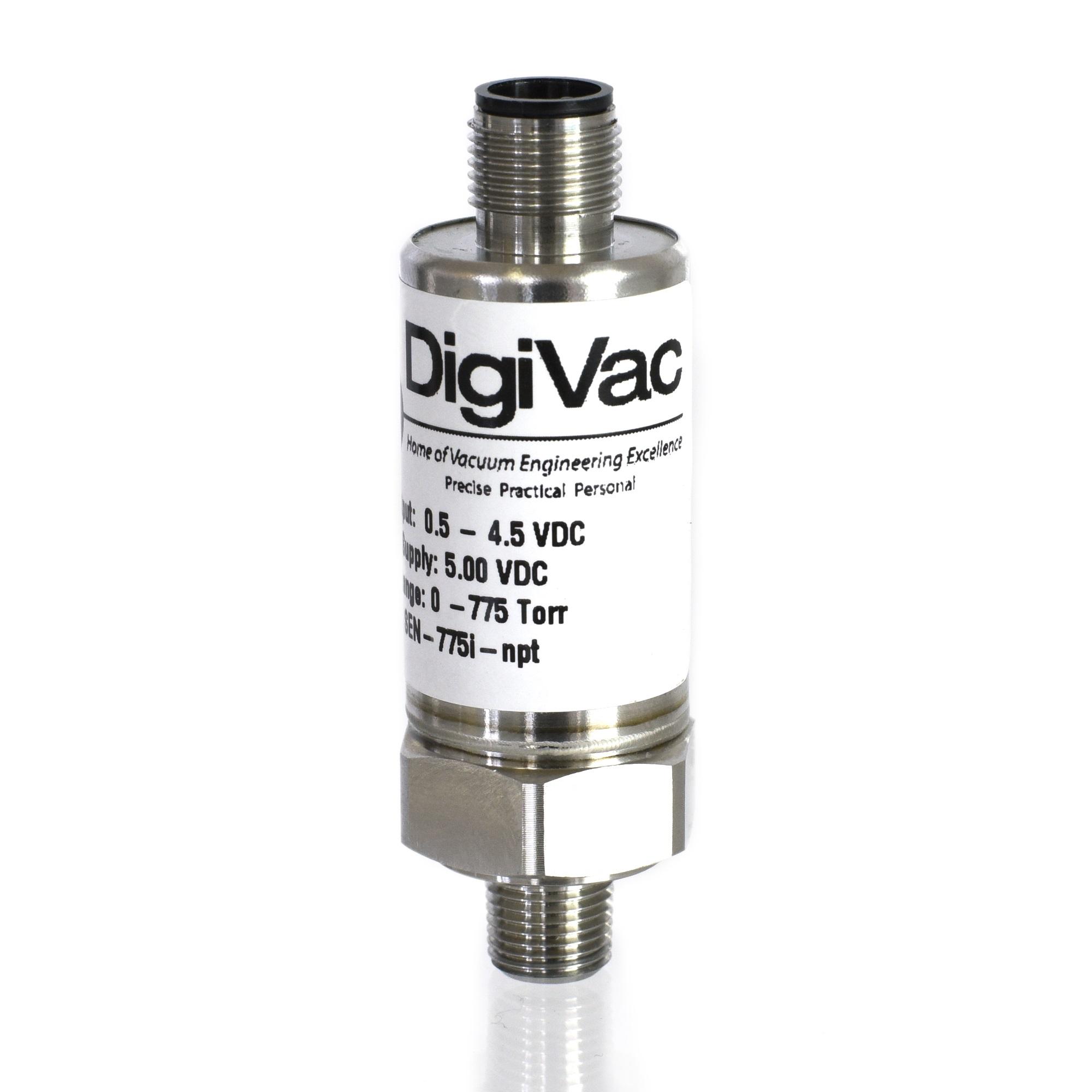 DigiVac 775i 隔离式压电真空传感器 | 1/8″ NPT | 1-775 Torr