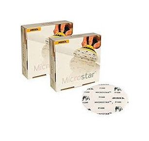 Mirka Microstar MKFM-622-2500 6英寸2500目背绒砂碟