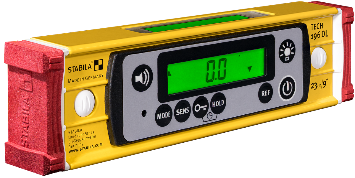 Stabila SB39509 9 英寸 IP67 TECH 196 DL 数字水平仪（含收纳箱）