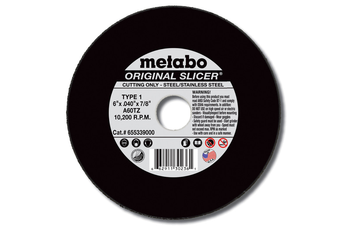 Metabo US616313000 **切片砂轮 TYPE 27 A30R 6英寸(25片装)