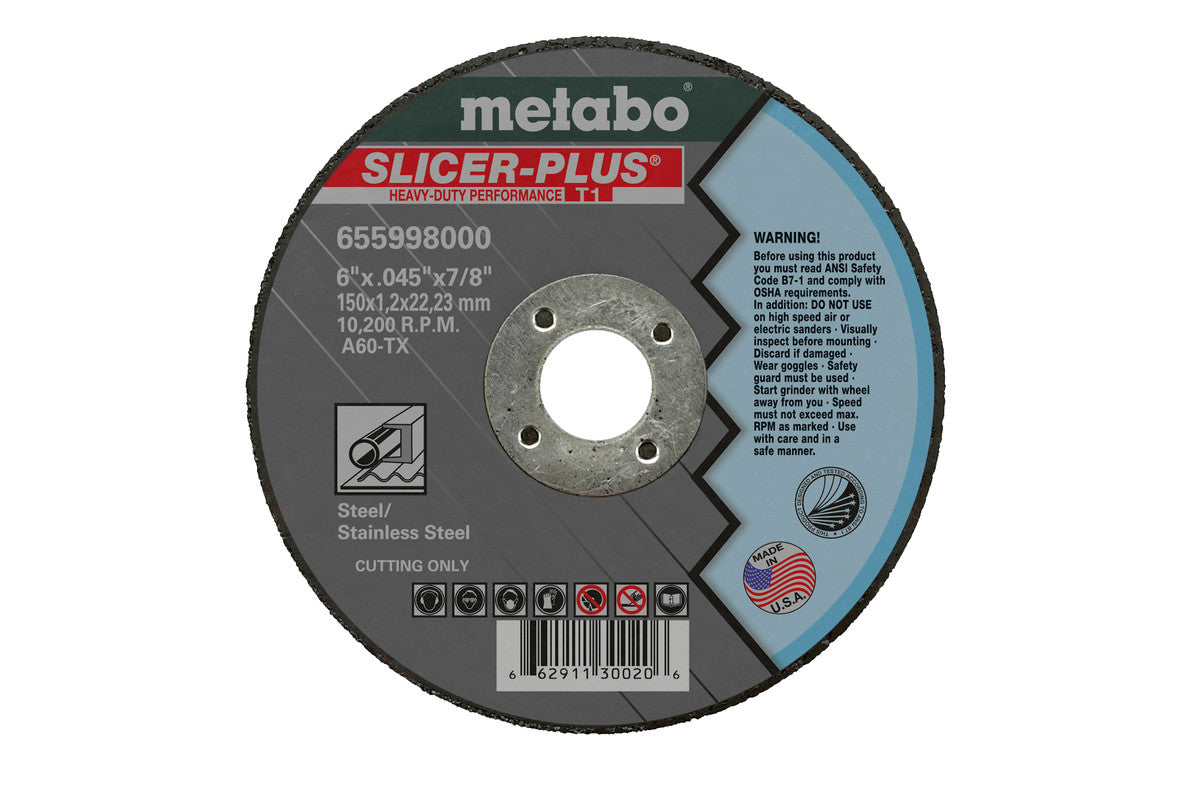 Metabo 655997000 SLICER PLUS 4-1/2英寸切割片