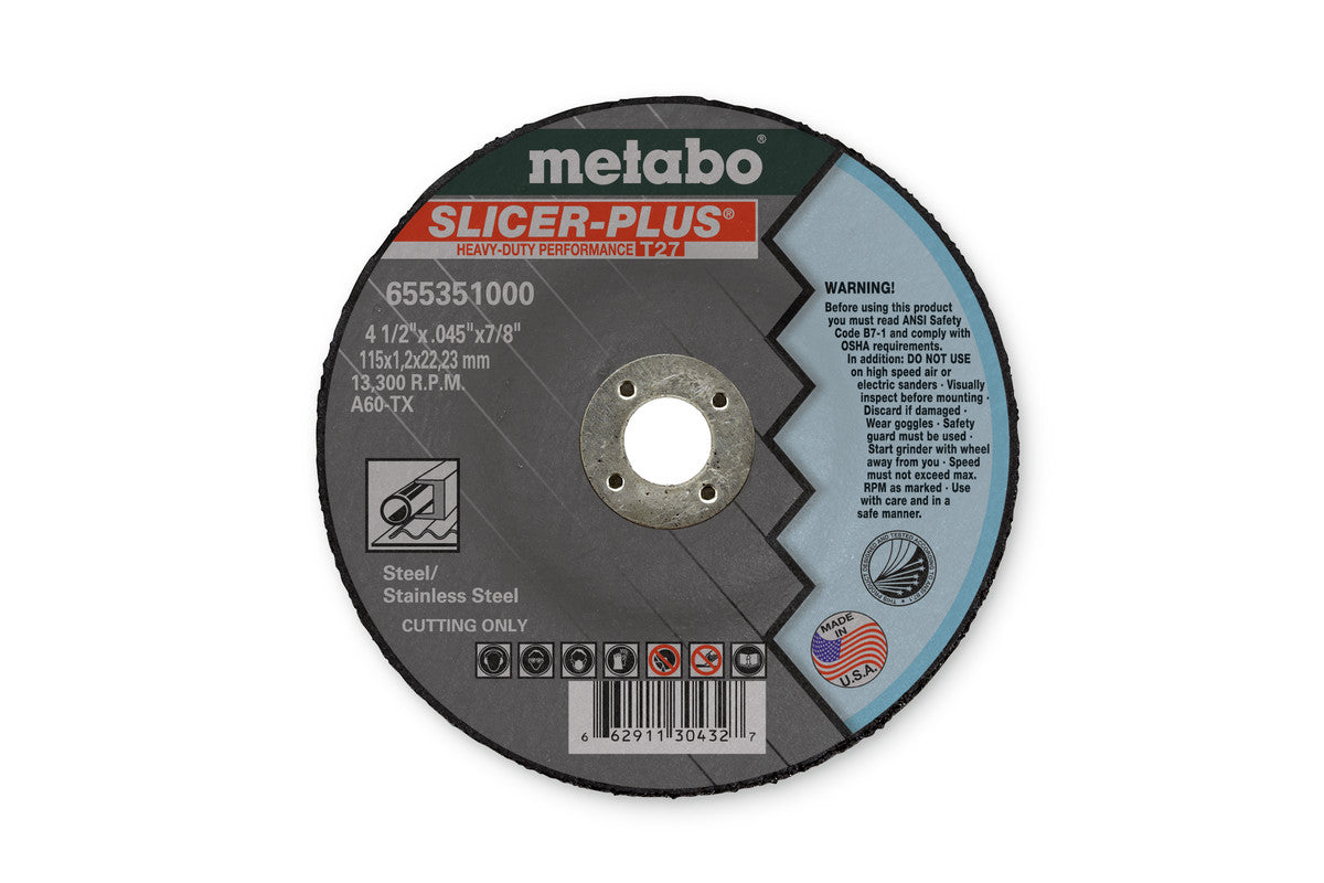 Metabo 655797000 SLICER PLUS 切割片 9英寸 A46TZ (10 片装)