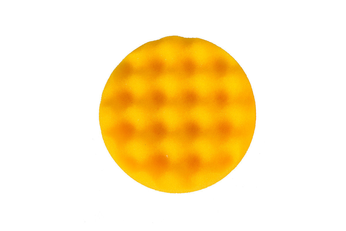 Mirka MPADYF-3.25WB 3.25 英寸黄色华夫格泡沫抛光垫 (20 片/包)