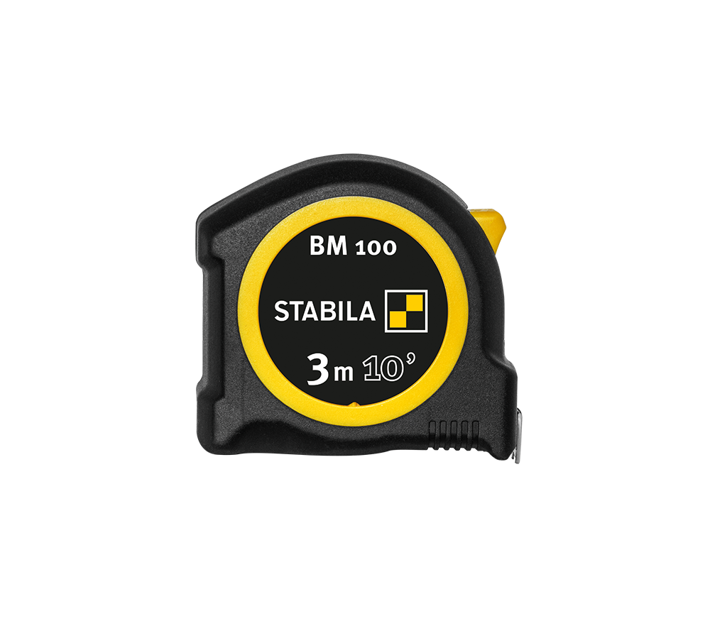 Stabila BM 100 30810 10 英尺 (3 米) 公制/英制双刻度口袋卷尺