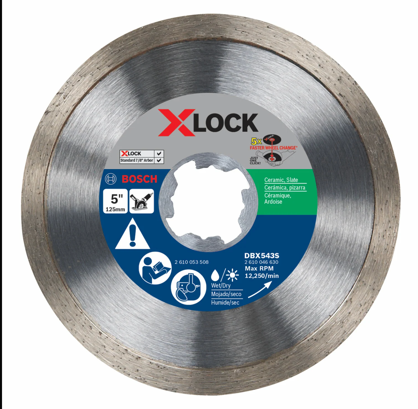 Bosch DBCX0501 5英寸 X-LOCK 连续刃金刚石切割片