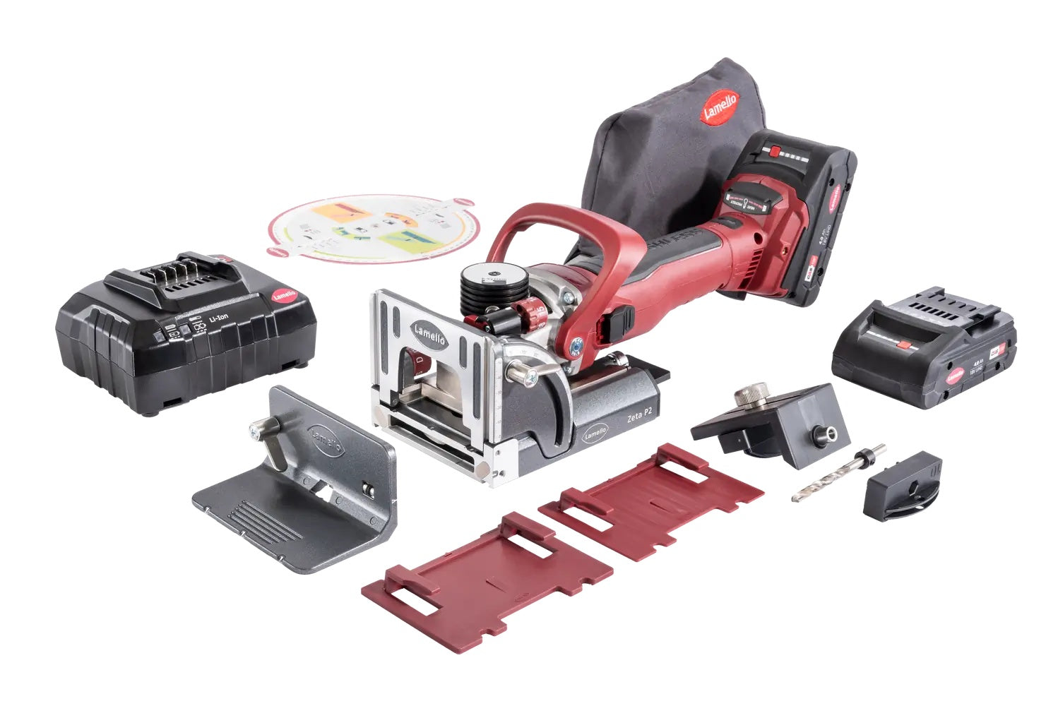Lamello Zeta P2 P-System 无线开槽机套件 18V (含金刚石刀头) LM101801DS