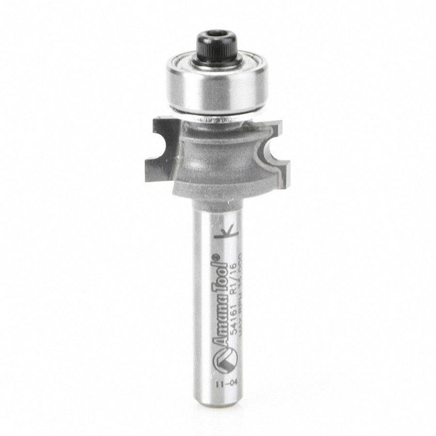 Amana Tool 54161 1/16 半径圆角修边铣刀 1/4 英寸柄