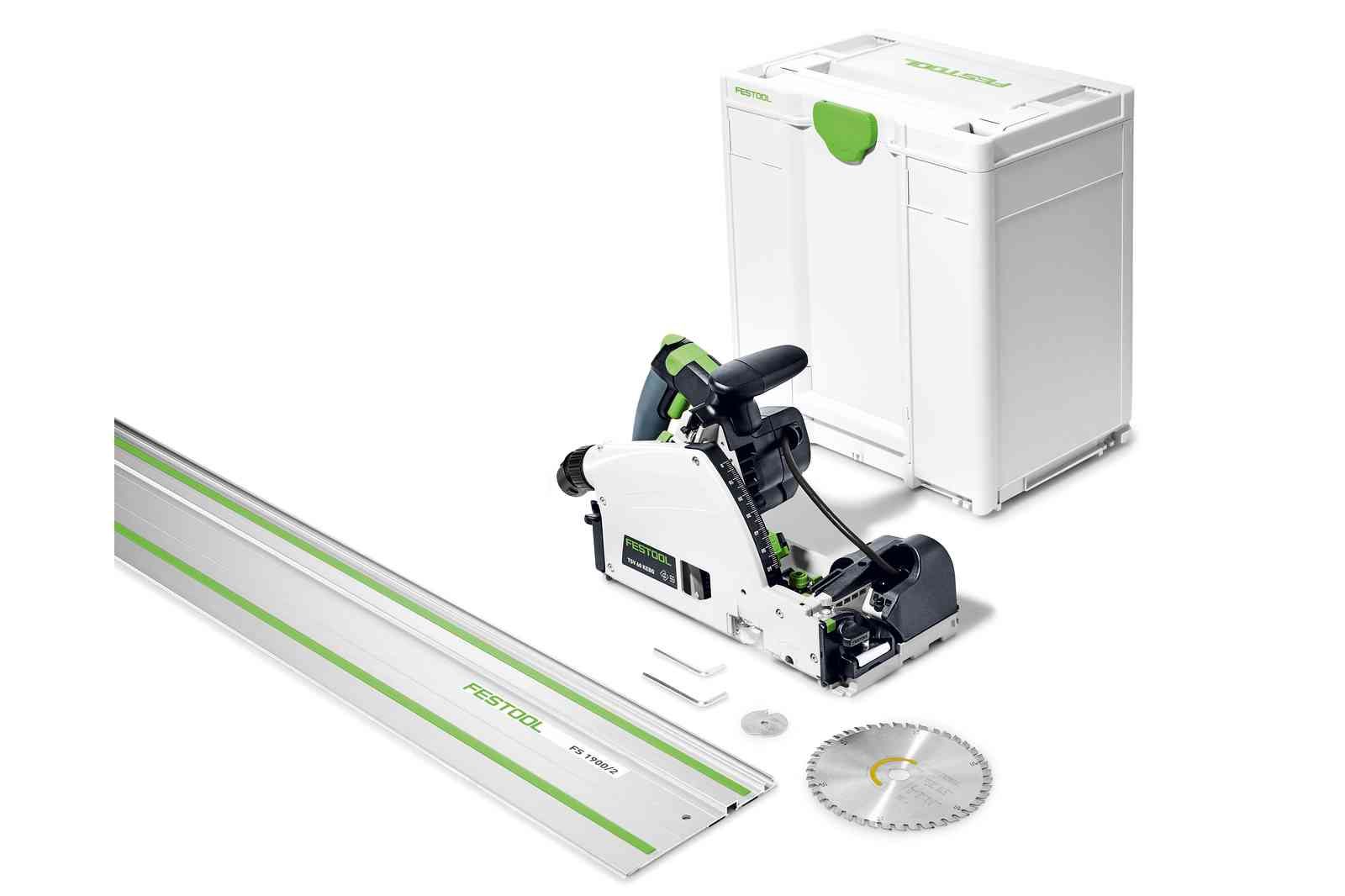 Festool TSV 60 KEB-F-Plus-FS 划刻 plunge 切割轨道锯套装 (含 75 英寸导轨 FS 1900) 577748KIT