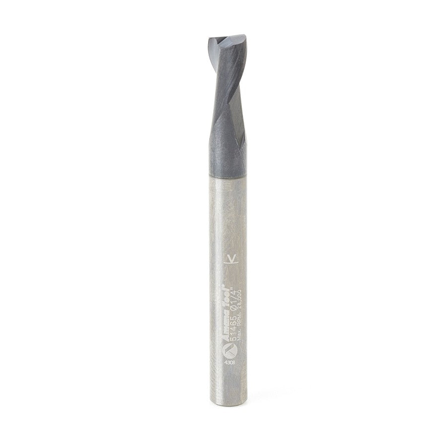 Amana Tool 51465 1/4 英寸硬质合金螺旋铣刀(AlTiN 涂层)