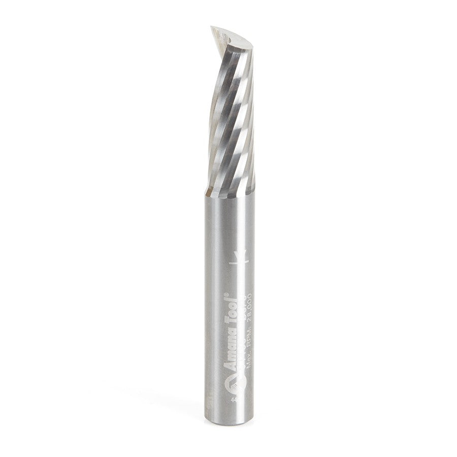 Amana Tool 51485 3/8 英寸螺旋 O 型单刃铝合金铣刀