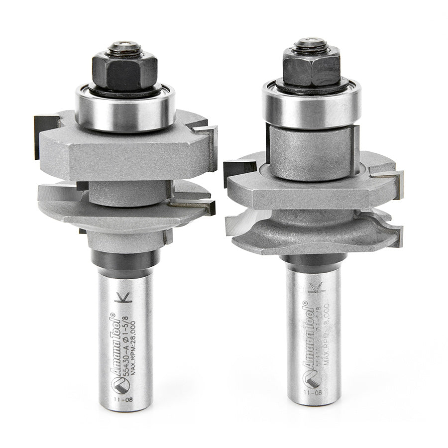 Amana Tool 55430 2 件式 Ogee 挺杆与横档刀具组