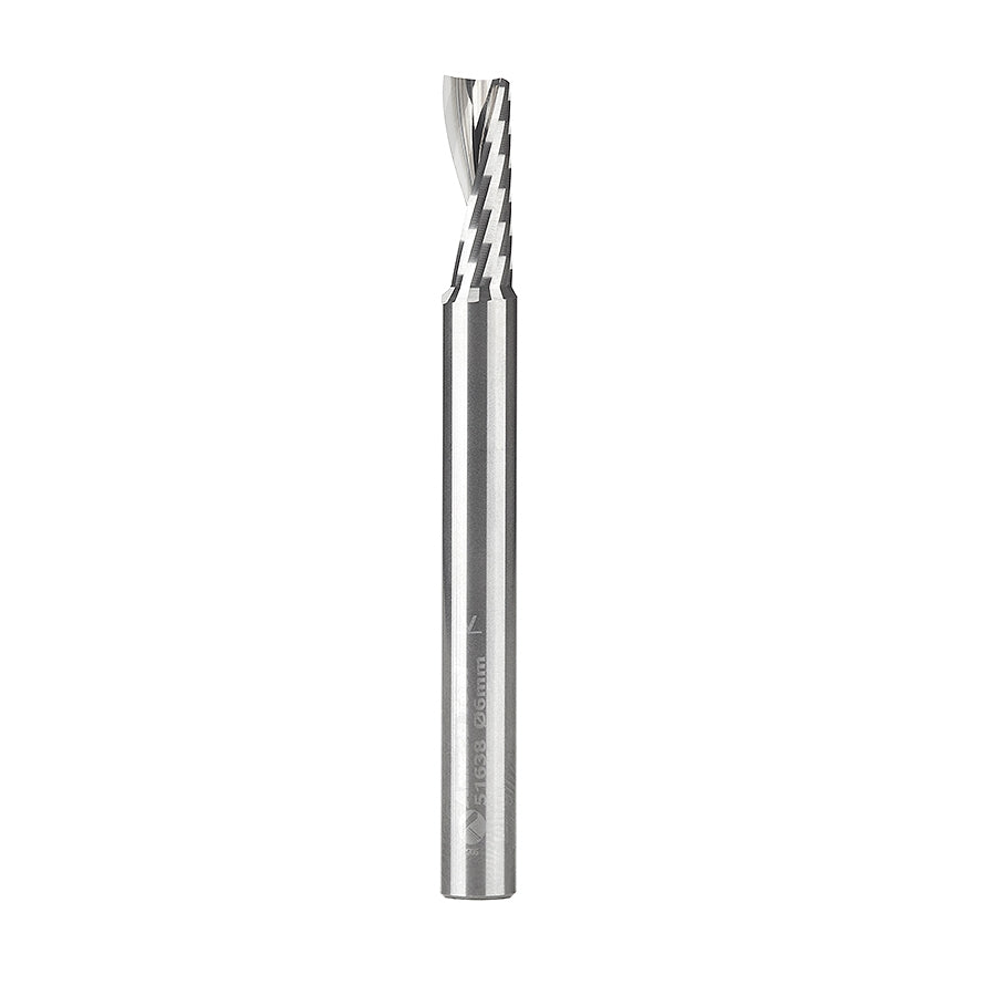 Amana Tool 51638 6mm 单刃螺旋塑料铣刀
