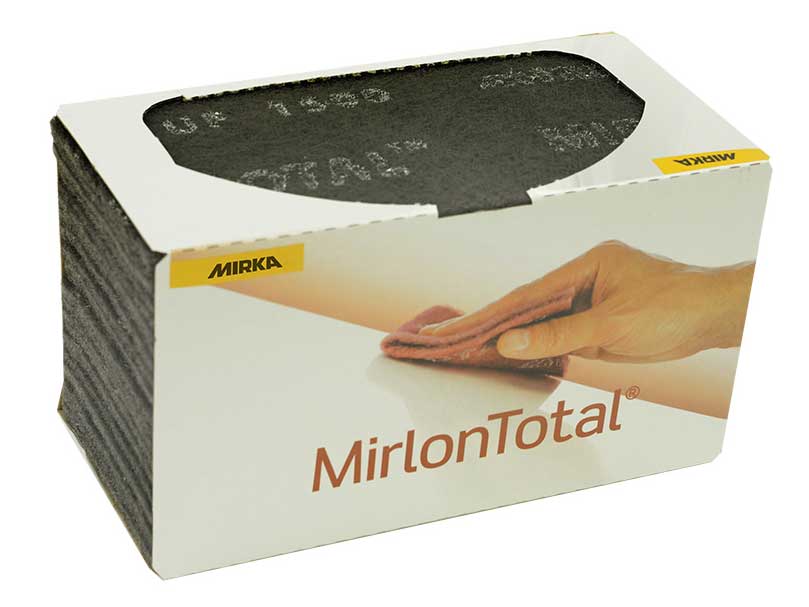 Mirka Mirlon Total 4-1/2 x 9 in. 1500G 超细研磨垫 (灰色) 4 片装 18-118-448RP