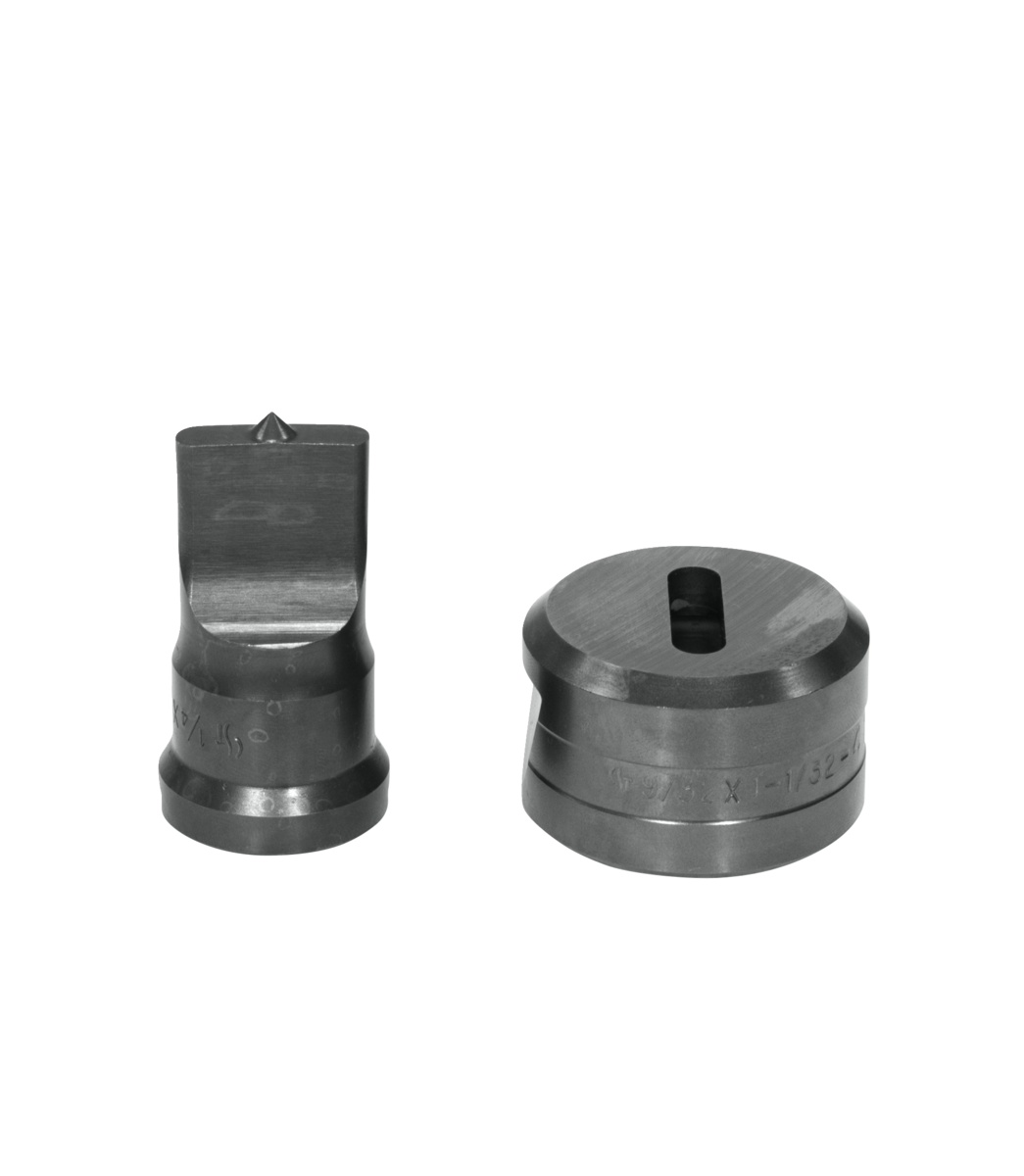 Edwards Ironworkers PDOB1/4X1 1/4x1 椭圆冲头与模具组（带键槽）