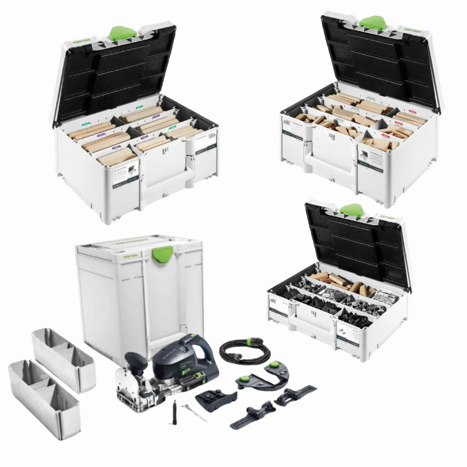 Festool DOMINO XL DF 700 榫接机套件 (含 8/10/12/14mm 榫头及连接件套装)