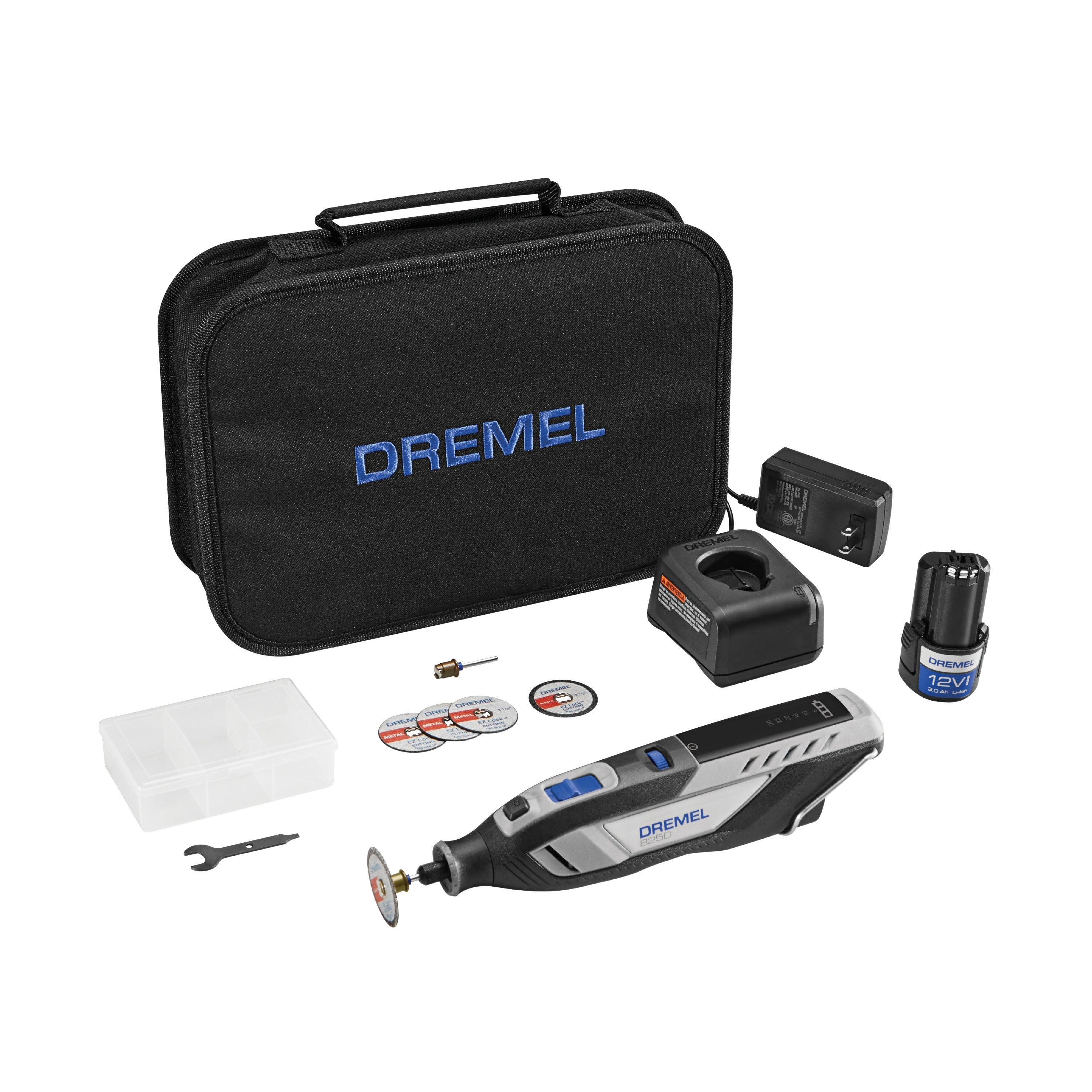 Dremel DR8250-5 12V 无绳无刷旋转工具套件