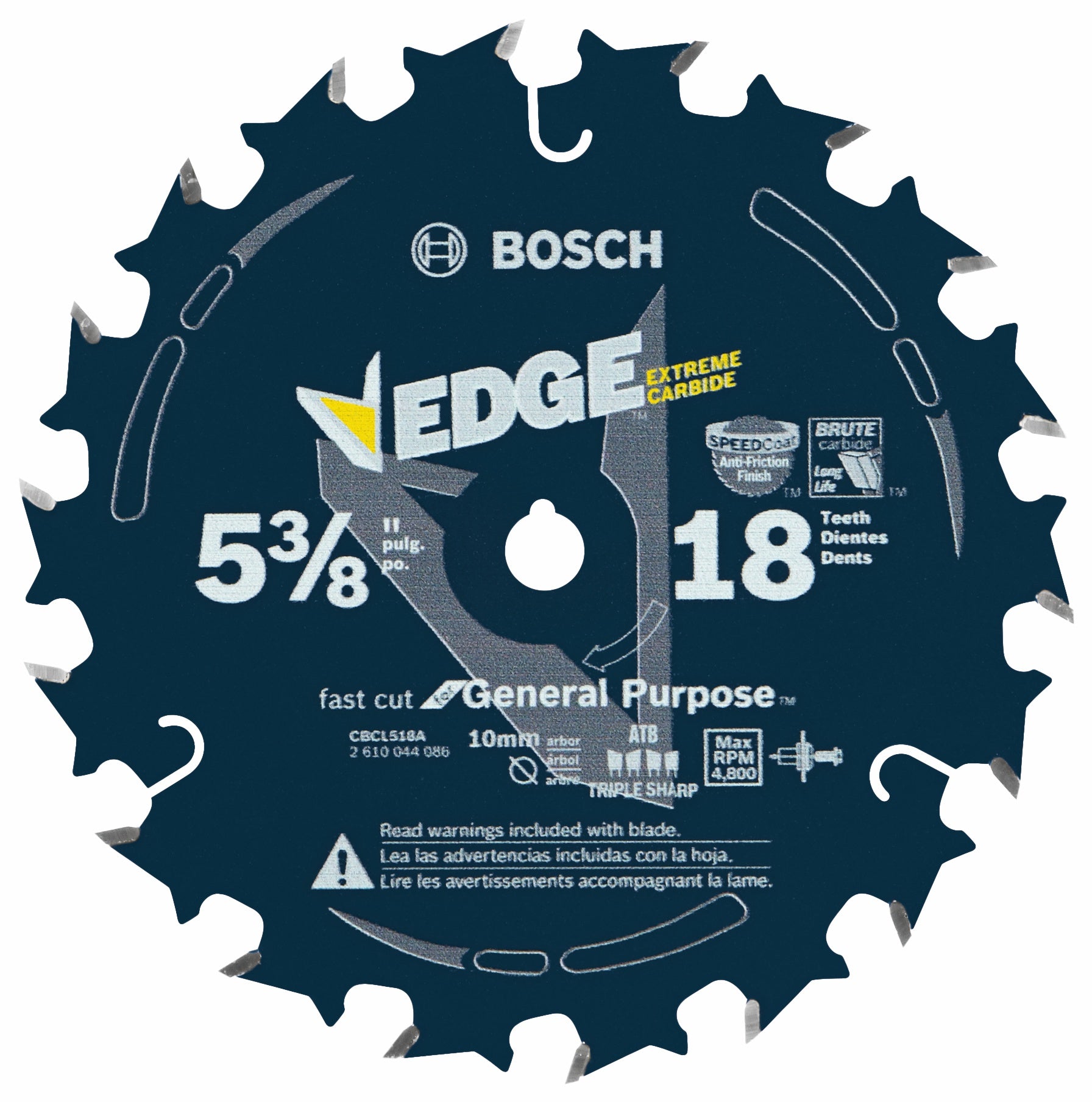 Bosch RBCBCL518A 5-3/8 英寸 18 齿边缘圆锯片