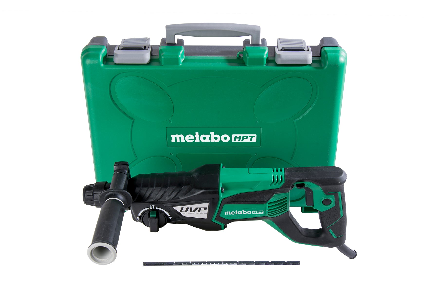 Metabo MBDH28PFYM 1-1/8 英寸三模式 D 型手柄 SDS Plus 旋转锤