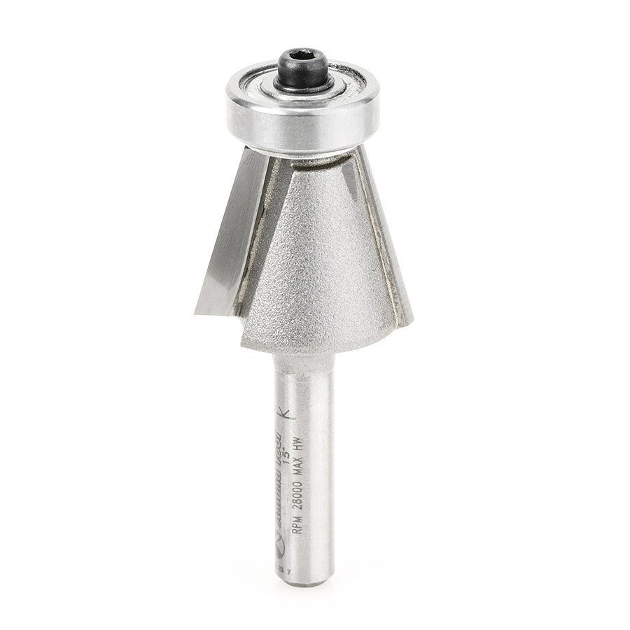 Amana Tool 49409 15度倒角修边刀 1/4英寸柄