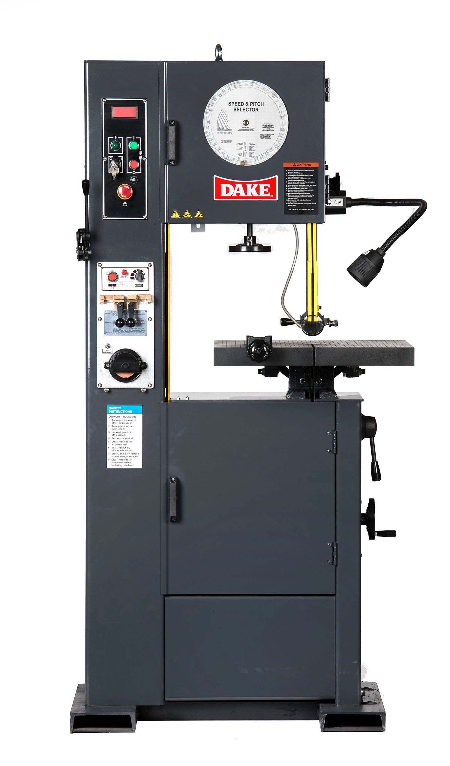 Dake Machinery V-16 16 英寸立式带锯机（含刀片焊接器）DA987030