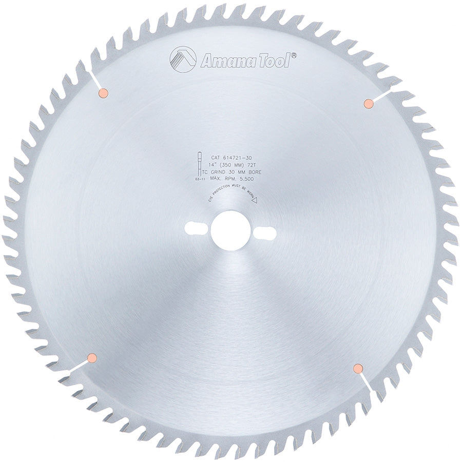 Amana Tool 614721-30 14英寸72齿TCG锯片（30mm孔径）