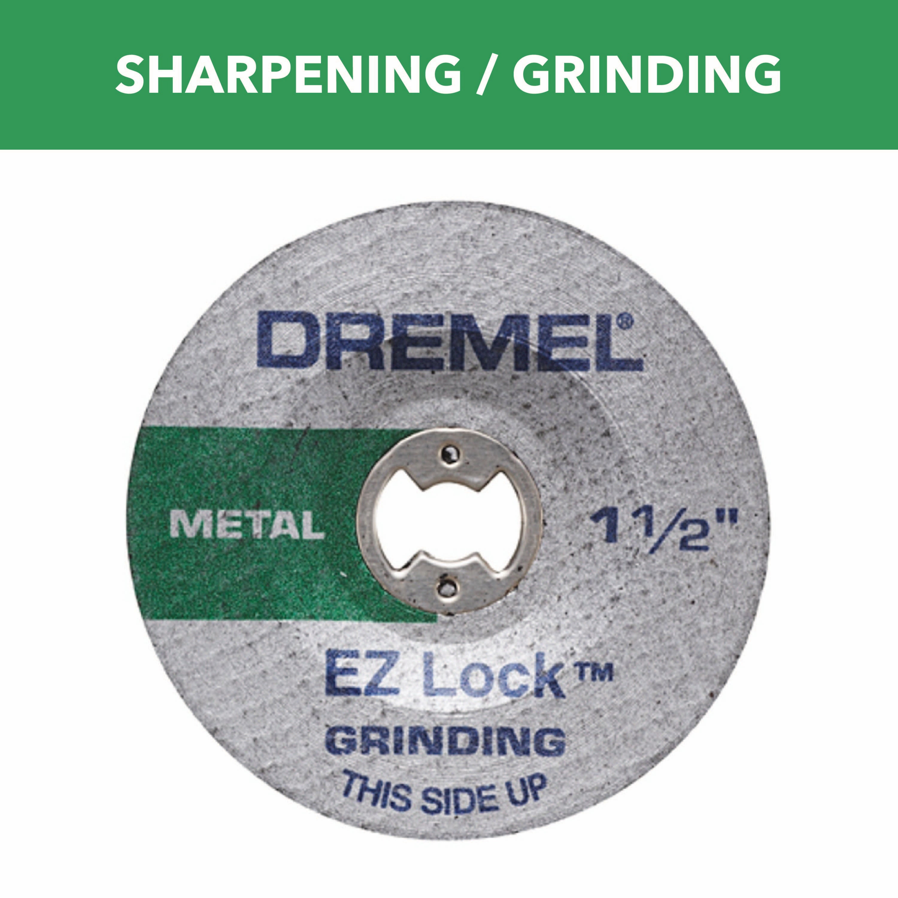 Dremel EZ541GR 1-1/2 英寸 EZ Lock 氧化铝砂轮片（2 片装）