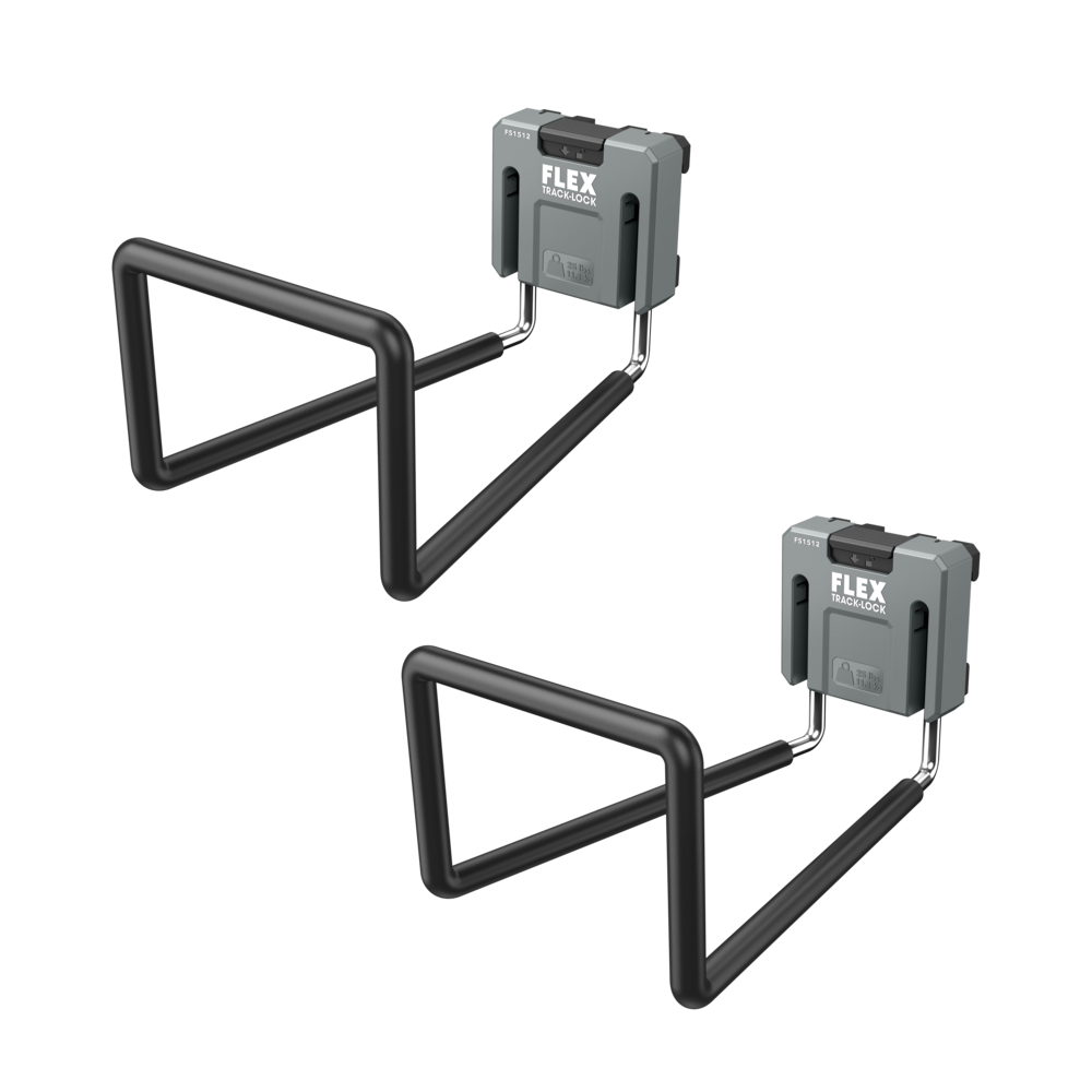 Flex Tools FS1512-2 TRACK-LOCK 大型折叠 U 型挂钩(2 件装)