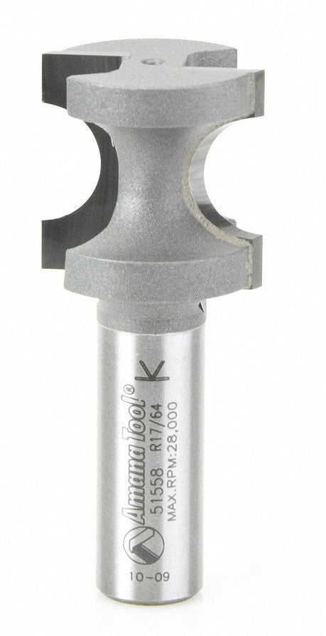Amana Tool 51560 牛鼻圆角铣刀 3/8 半径 1/2 柄径