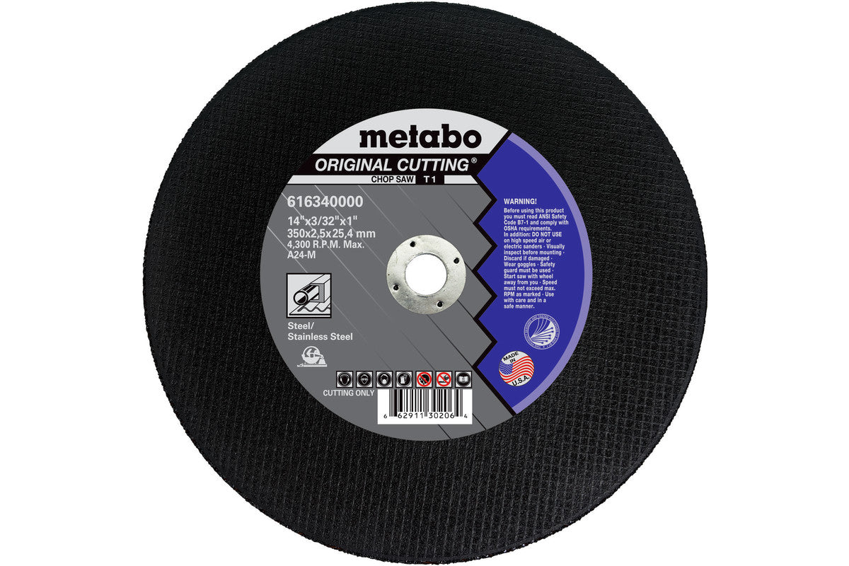 Metabo US616327000 Longlife Original A30R 切割片 14 英寸 10 片装