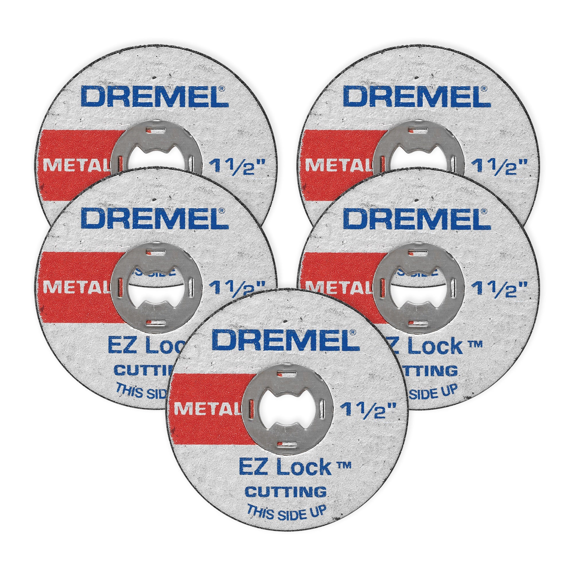 Dremel EZ456 1-1/2 英寸 EZ Lock 切割轮 5 件套