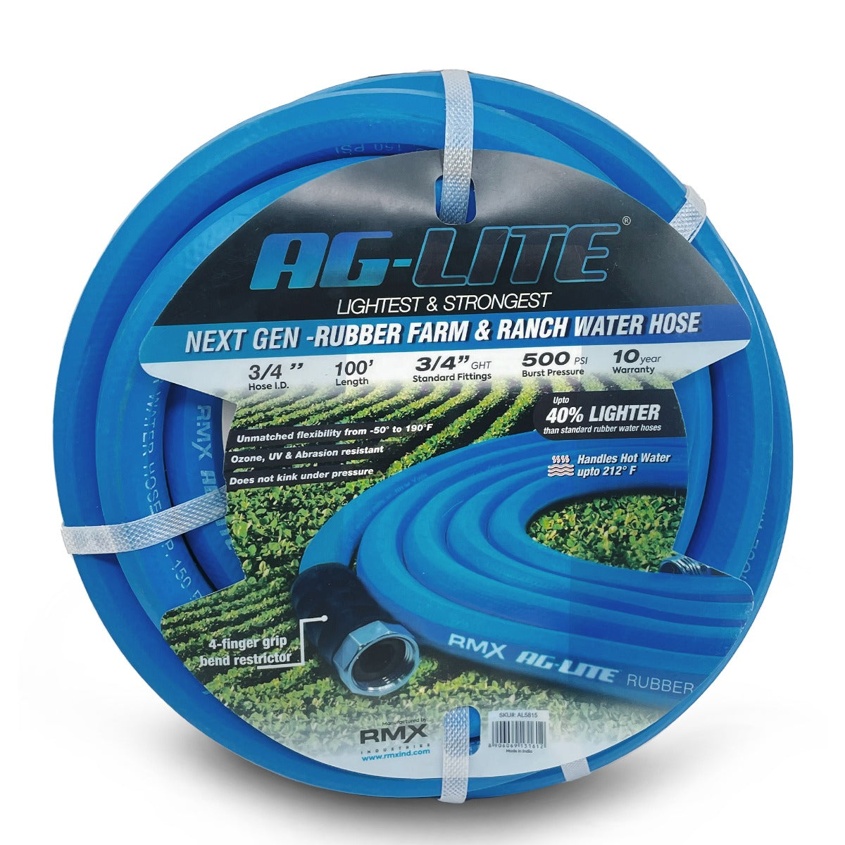 Blubird AG-Lite 3/4" x 100' 橡胶进水管 AL34100