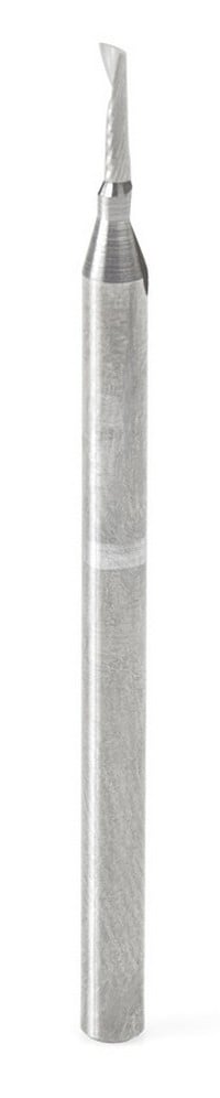 Amana Tool 51415 1/16 英寸直径单刃螺旋上切塑料切割铣刀